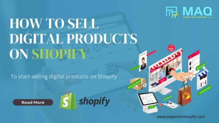 Sell digital products with Shopify